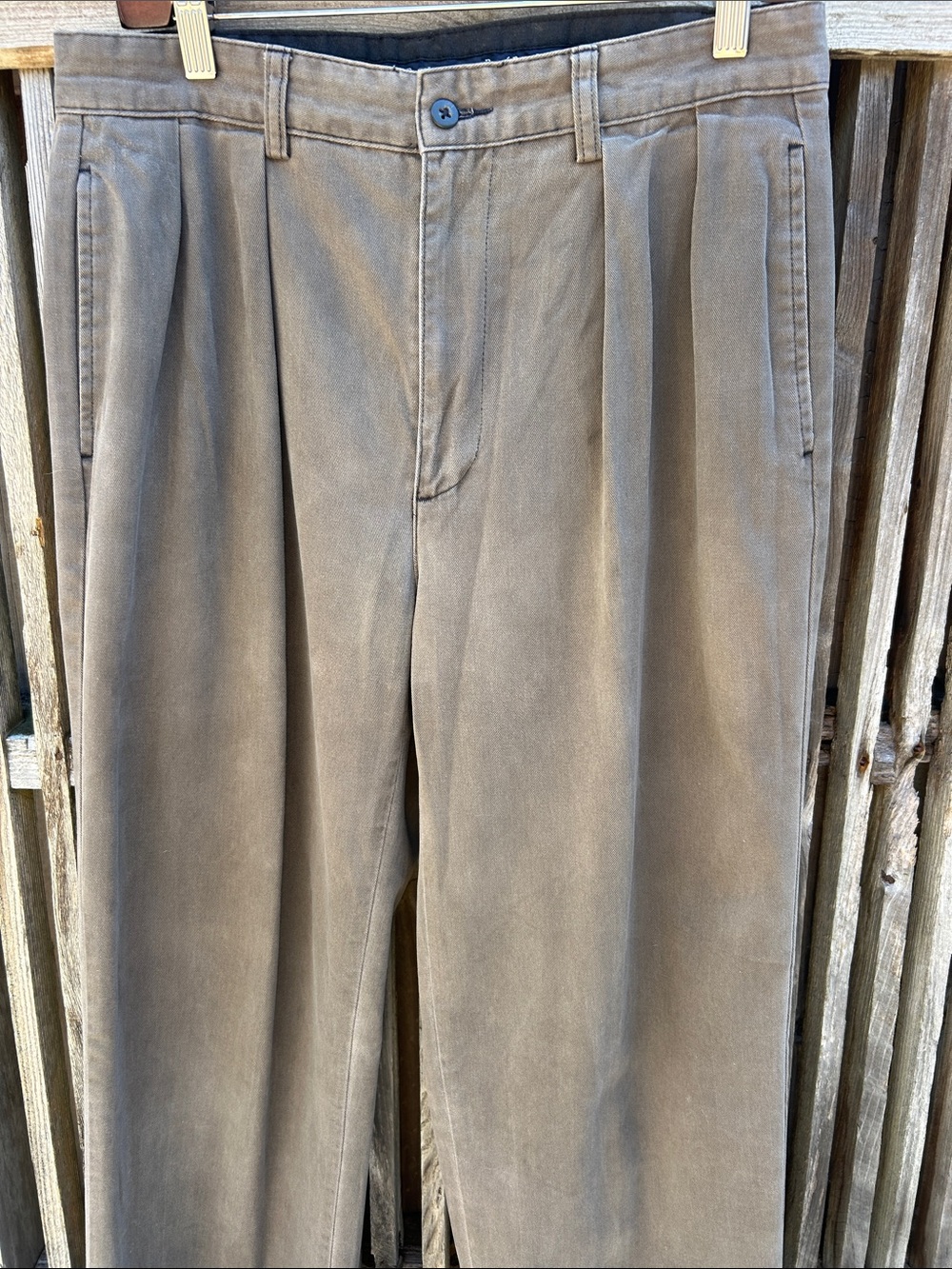 Vintage 90s Polo Ralph Lauren
Andrew Pants Brown 32x32
Pleated Cotton Chino - Picture 4 of 12